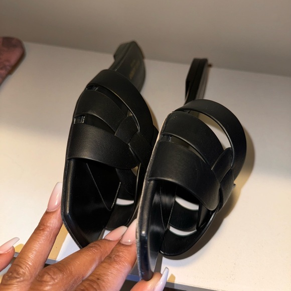 Saint Laurent Tribute Leather Mules Slides Sandals EU 40.5 - Picture 4 of 12